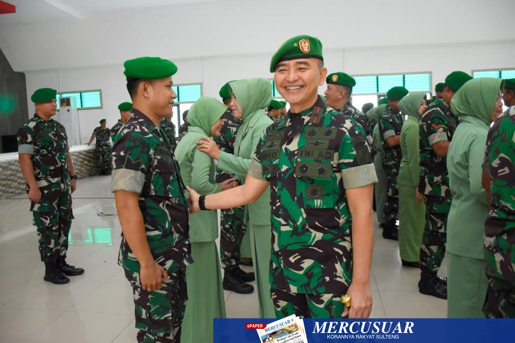 Korem 132 Tdl Puluhan Personel Naik Pangkat Harian Mercusuar