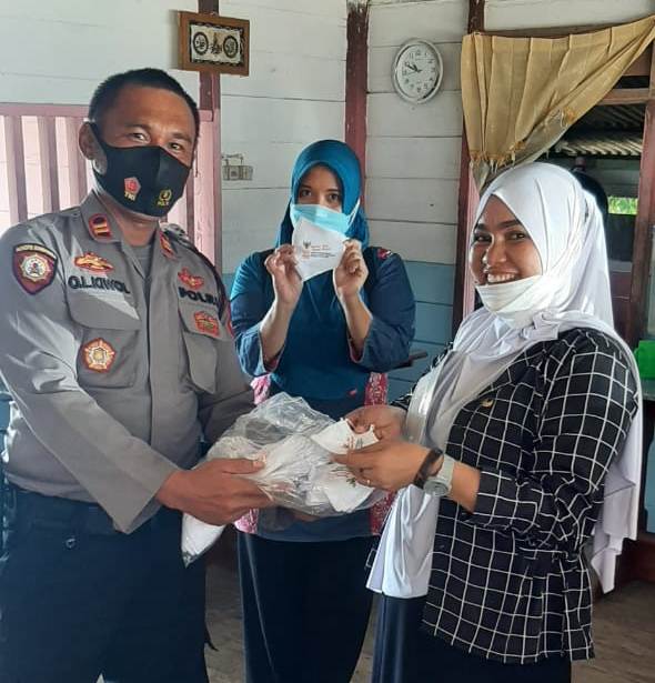 FOTO POLRES BANGKEP MASKER