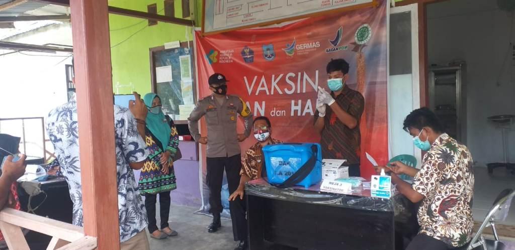 FOTO POLRES BANGKEP PENGAMANAN VAKSINASI